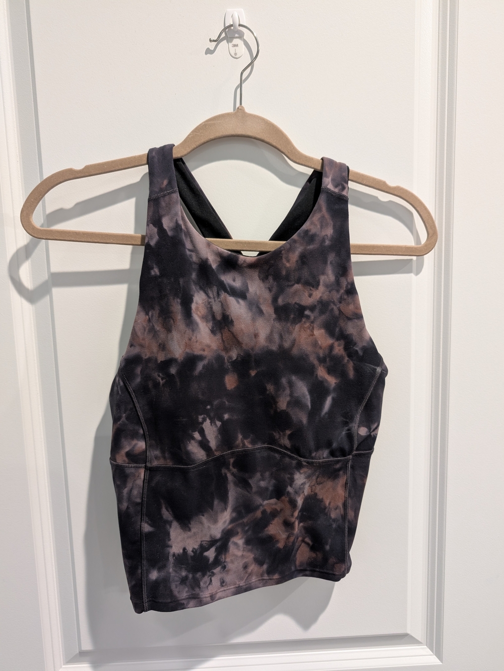 lululemon athletica High Neck Tie-Dye Tank Top - Black, Purple, Brown
